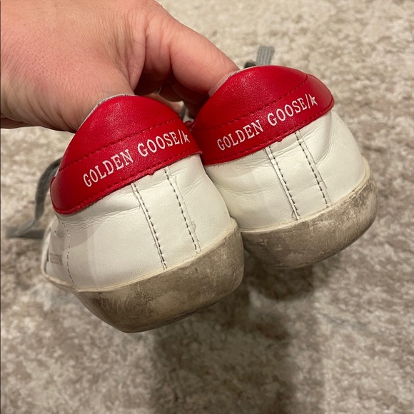 Golden Goose White and Red
Distressed Sneakers Size 8 - Picture 4 of 11